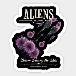 FLORAL ALIENS Sticker